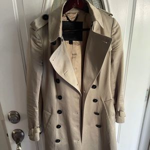 Burberry trench coat stone 42 belted